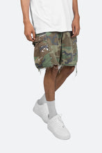 Load image into Gallery viewer, Vintage Splatter Cargo Shorts - Camo
